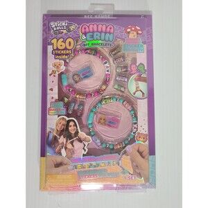 Anna & Erin BFF Bracelets Bands Sticki Rolls 160 Stickers Wearable Shareable